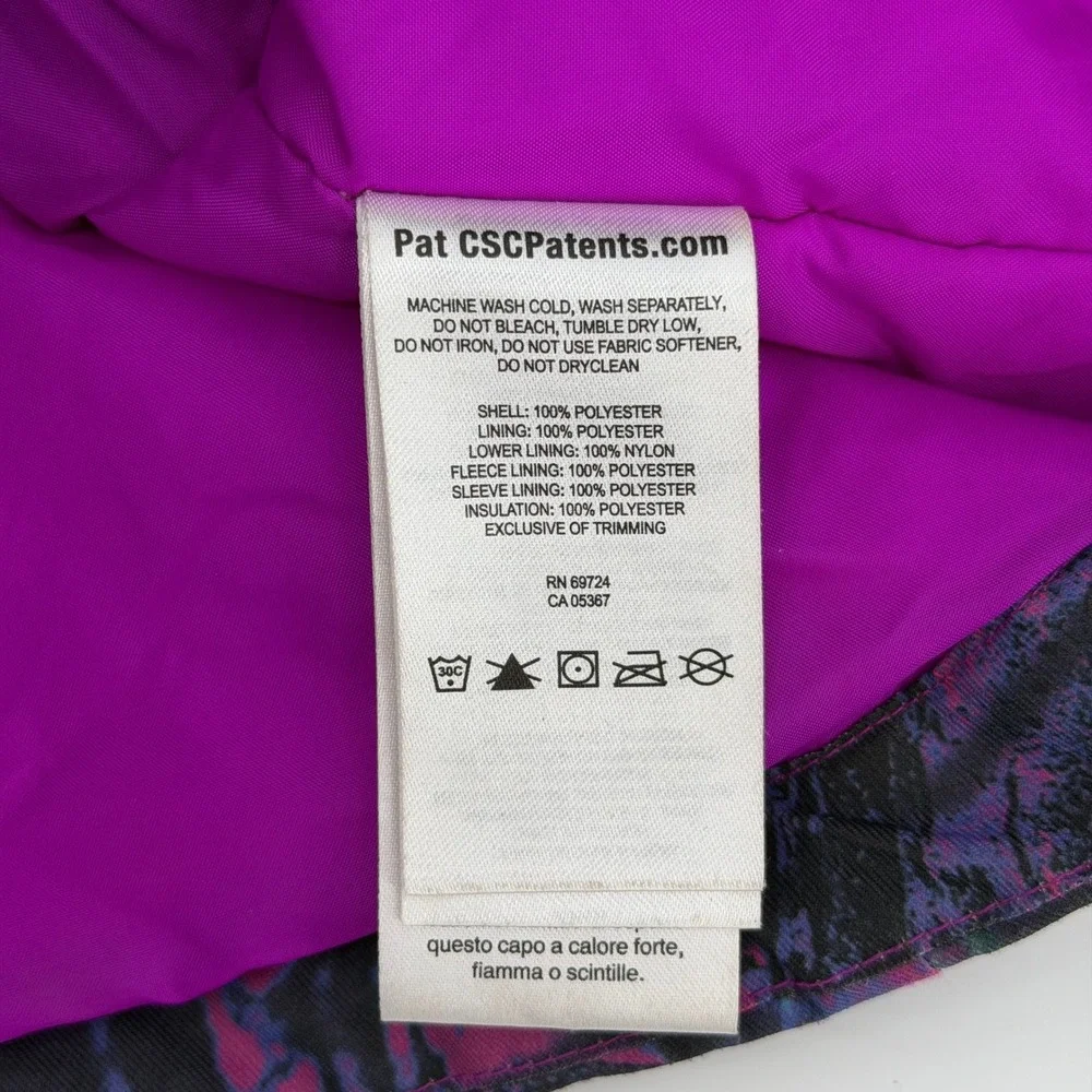 Columbia‎ Winter Jacket Kids Junior Medium Multi-Color Neon Camo Omni-Heat Ski